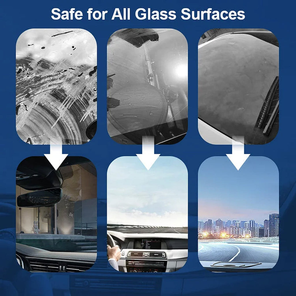Windshield Oil Film Cleaner, Car Windshield Dust Stains Oil Film Clean Liquid