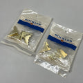ROCKLER (2 PACK) Brass Plated Trunk Replacement Corners w/ Nails 4 Pc Gold 27508