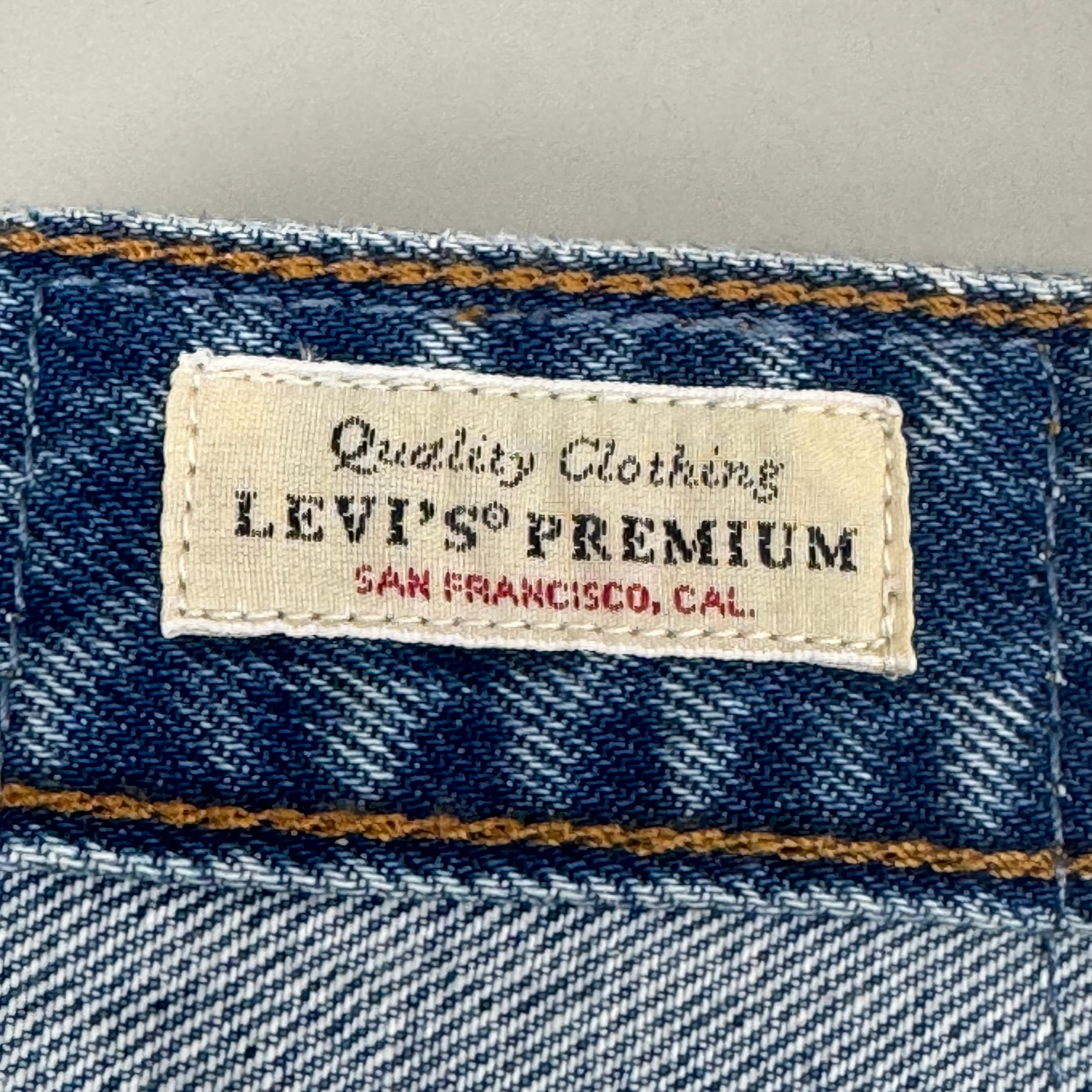 LEVIS Recrafted Icon Skirt Mid Rise Original Women's Sz 31 Novel Notion Med Wash