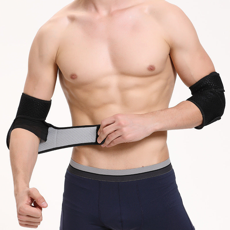Sports elbow protection men's fitness arm cover arm joint protection warm elbow cover strap protection