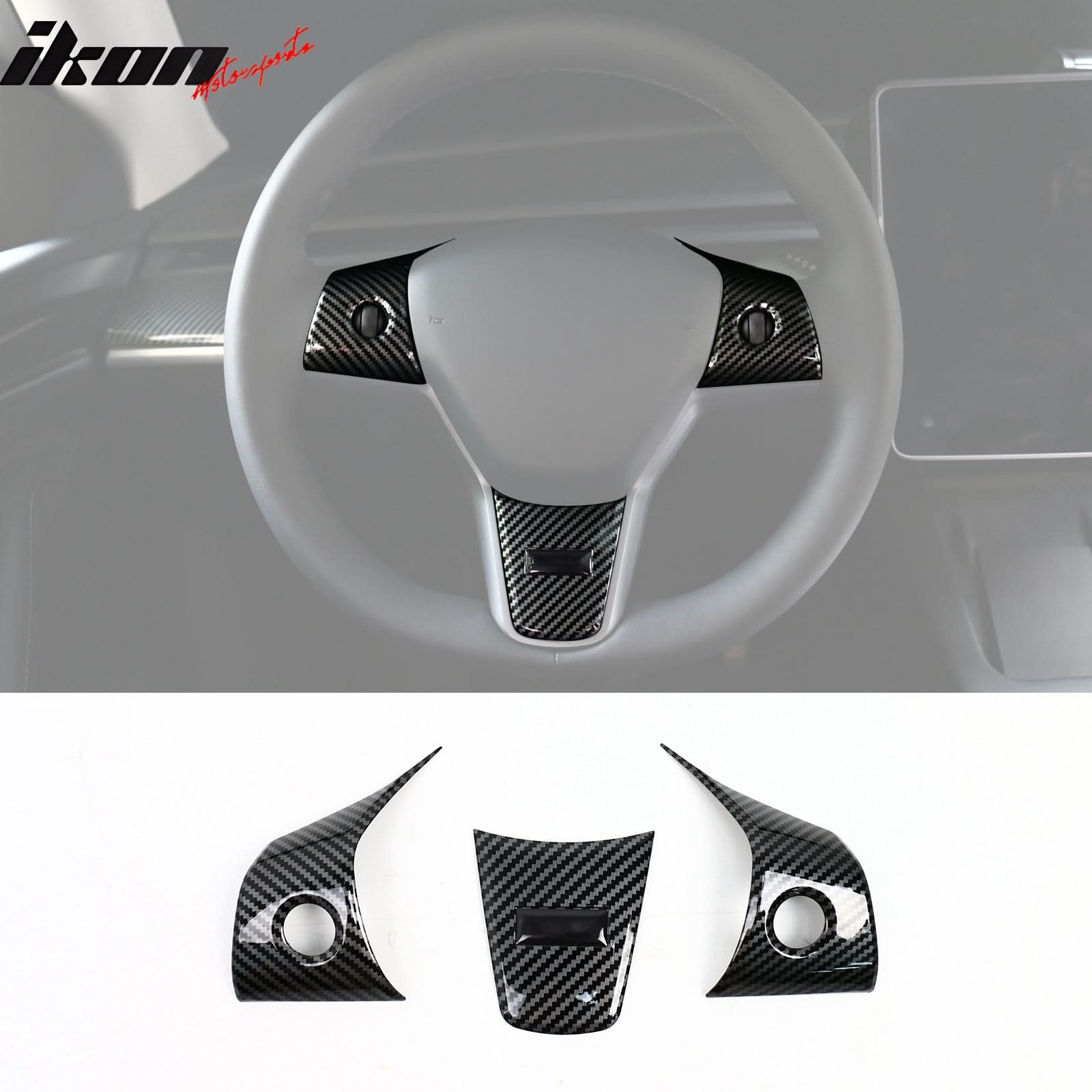 2017-2023 Tesla 3 & 20-23 Y Steering Wheel Trim ABS
