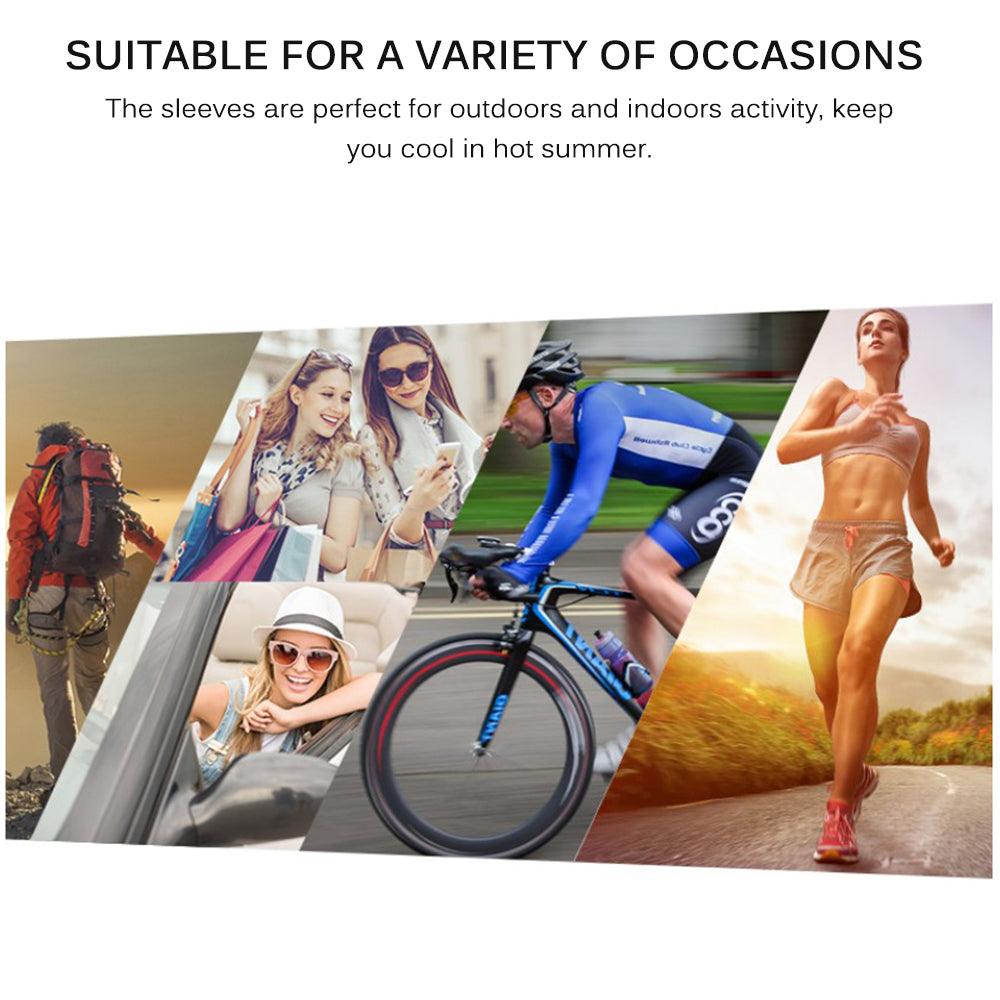 1 Pairs Arm Sleeves Warmers Sports Sleeve Sun UV Protection Hand Cover Cooling Warmer Running Fishing Cycling Sunscreen Sun Protection Arm Sleeves For Men  Women Arm Cover For Cycling Outdoor Sports