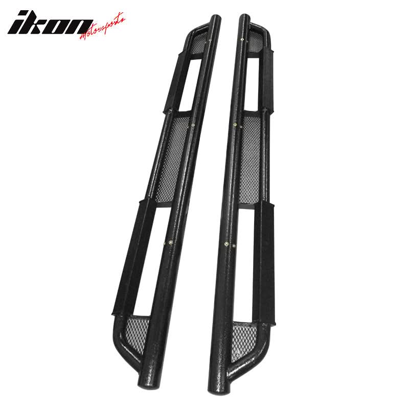 2009-2014 Ford F-150 Super Crew Cab Black 2PCS Running Boards Nerf Bar