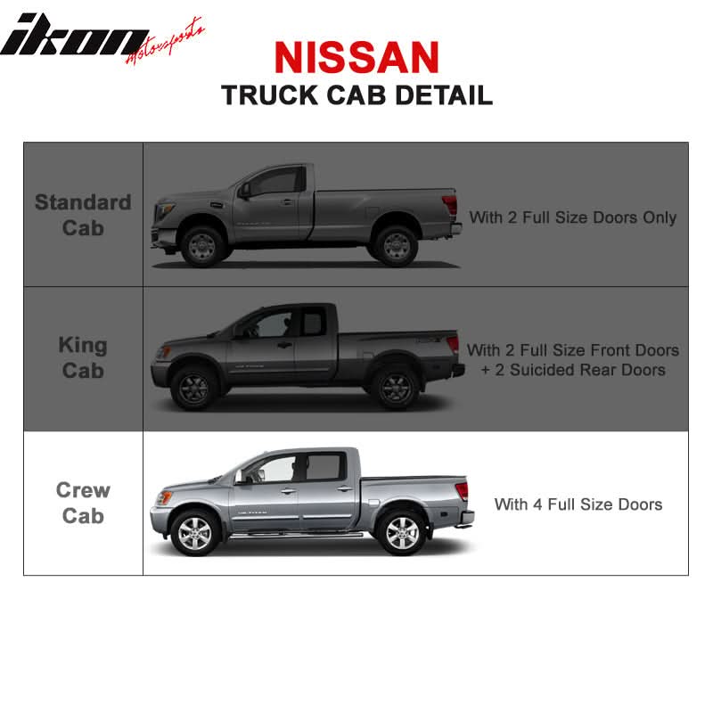 2004-2017 Nissan Titan Crew Cab 5" Side Step Nerf Bars Running Boards