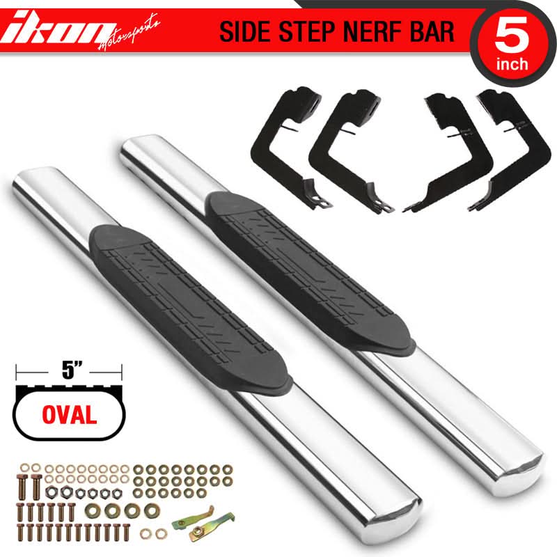 2001-2013 Chevy Silverado Sierra Regular Cab Oval Running Board Steel