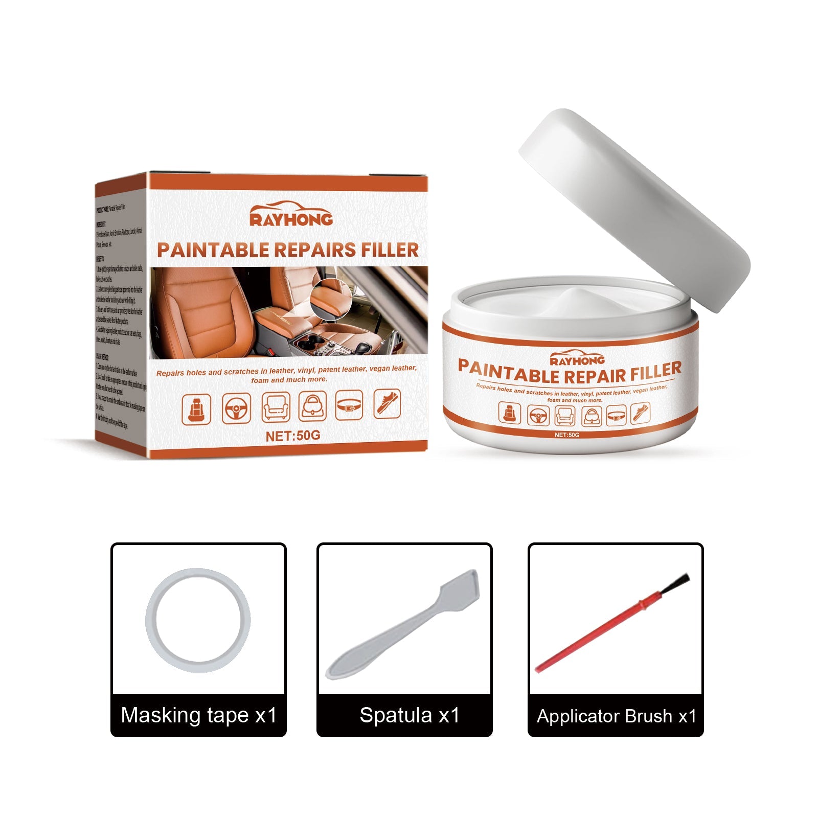 Leather Filling Cream, Car Seat Leather Sofa Leather Bag Leather Shoes Leather Clothing Care Cream