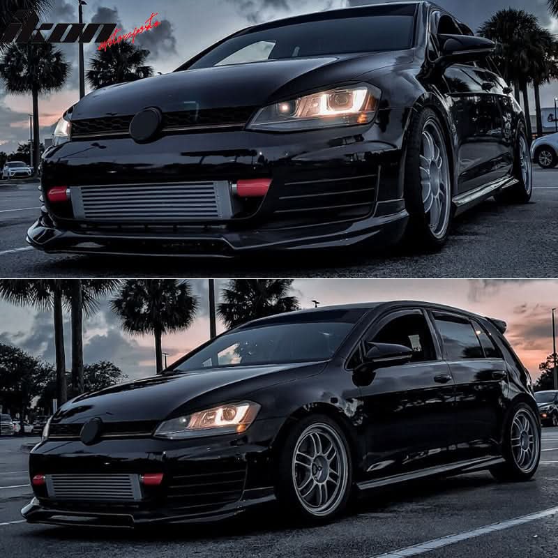 2014-2018 Volkswagen GTI MK7 RG Style Front Bumper Lip Carbon Fiber