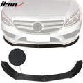 2015-2018 Benz W205 C Class PSM Style Front Bumper Lip Carbon Fiber