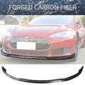 2012-2017 Tesla Model S Sedan JC Front Bumper Lip Forged Carbon Fiber