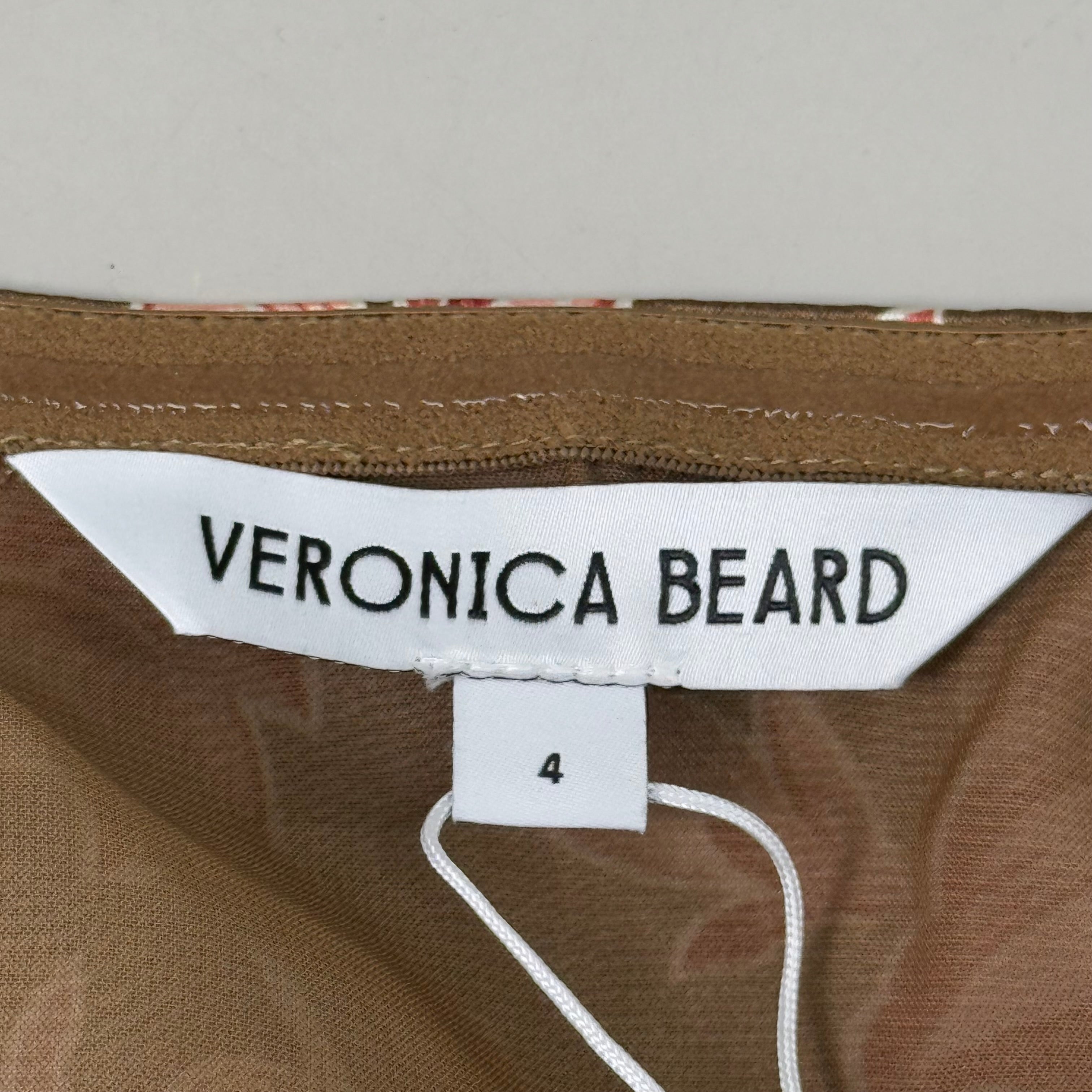 VERONICA BEARD Alberta Deep Ochre Multicolored Dress Sz-4 2406FL4620632