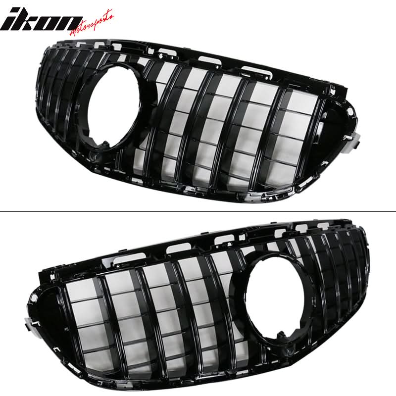 2014-2016 Benz W212 E Class AMG GT Style Gloss Black Front Grille
