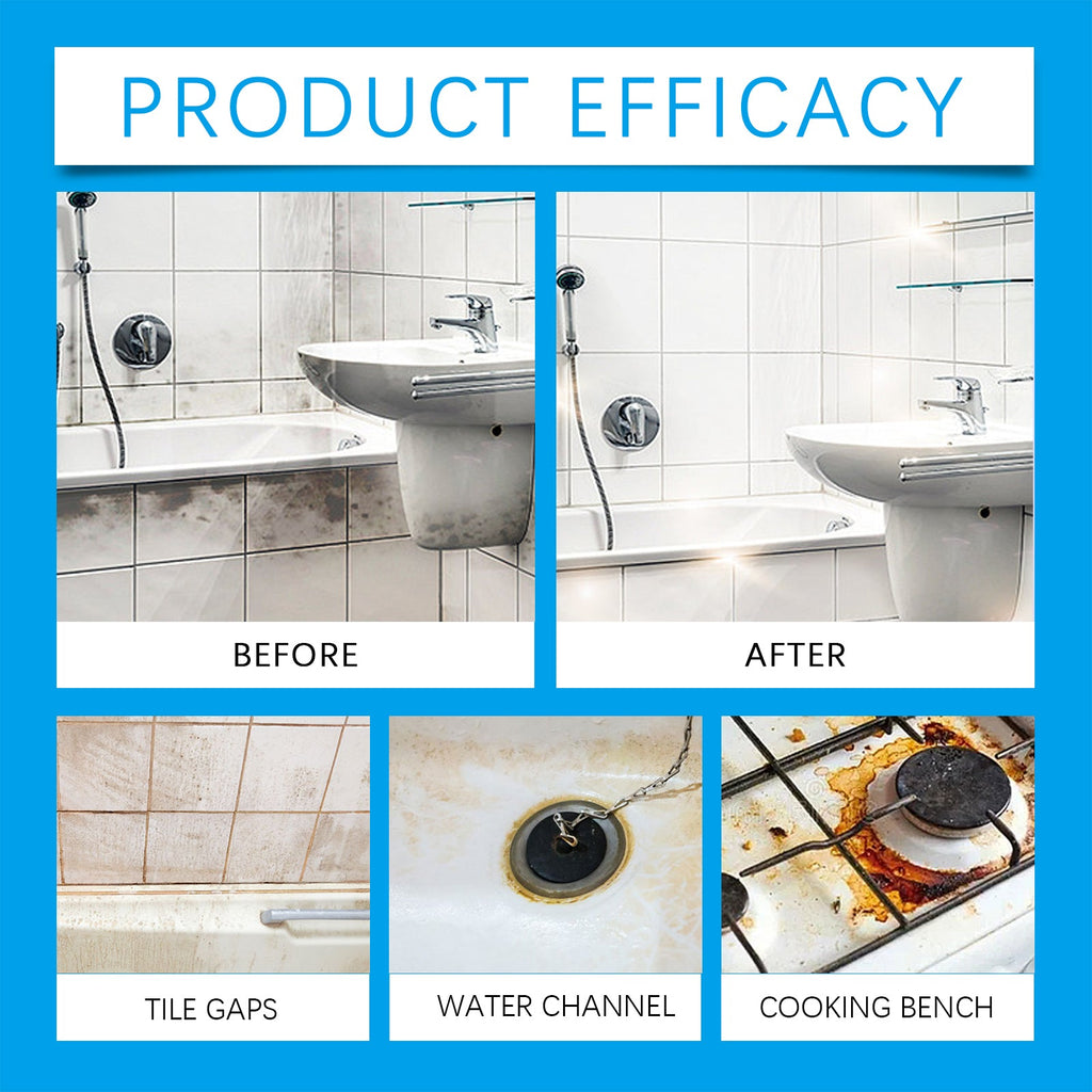 JUE FISH MultiSurface Cleaning Tablets, Kitchen Heavy Oil And Dirt Cleaning Stain Cleaner Effervescent Tablet