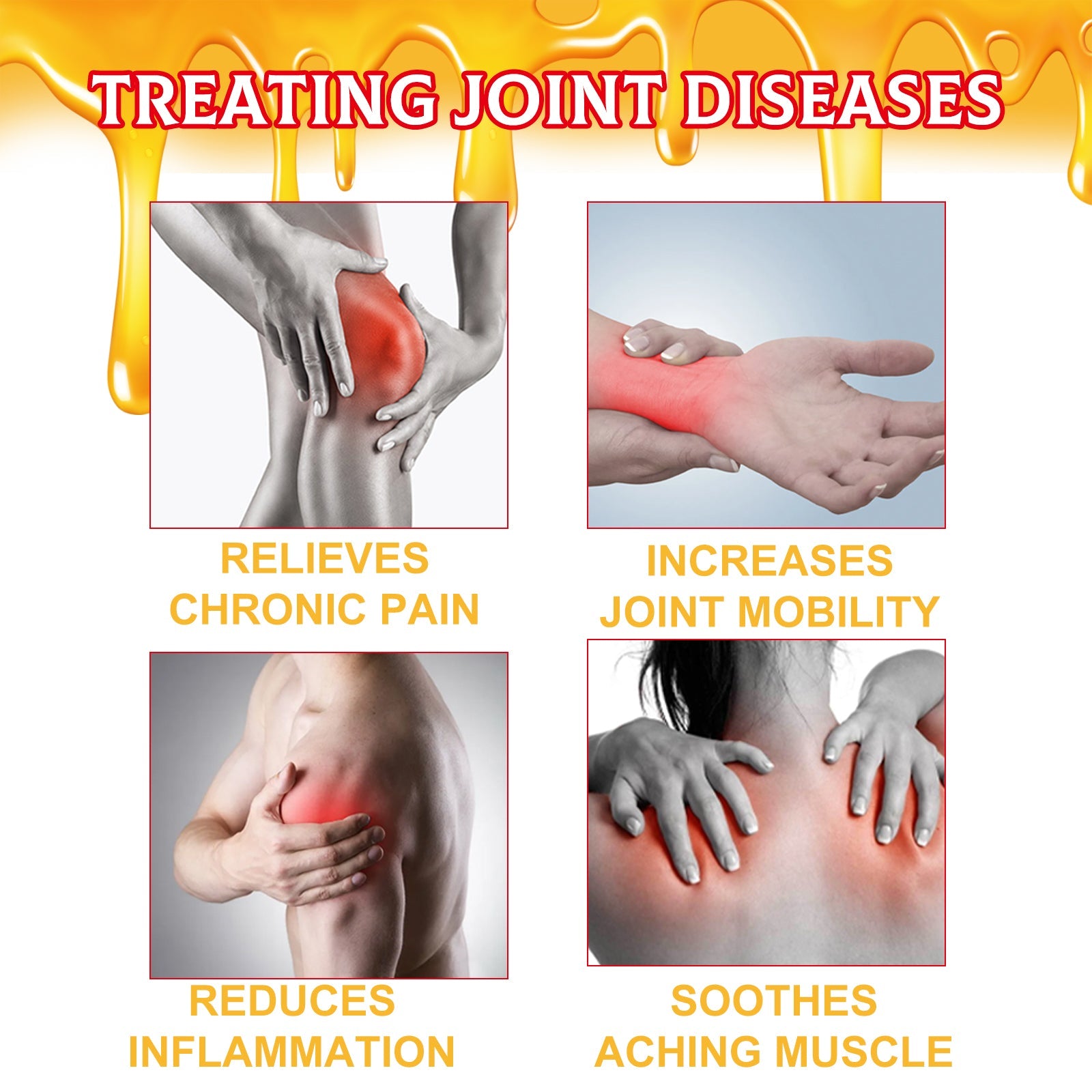 Bee Venom Joint Care Cream, Relieving Joint Muscle Soreness And Body Discomfort Care Massage Cream