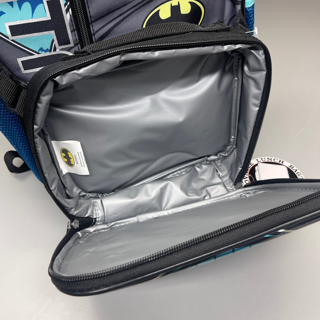 ACCESSORY INNOVATIONS Batman 10-PK Backpack & Lunch Bag Blue (New)