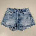 LEVIS 501 Original Fit High Rise Shorts Medium Wash Women's Sz 25 Mega Vibe Blue