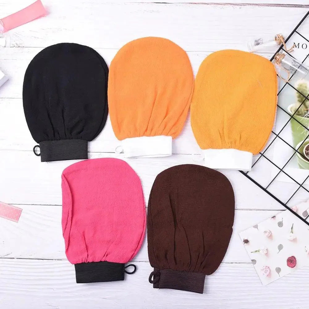 1PC Colorful Shower Bath Magic Peeling Glove Modern Exfoliating Tan Removal Skincare Soft Gloves For Shower  Body Scrubber Bath Accessories