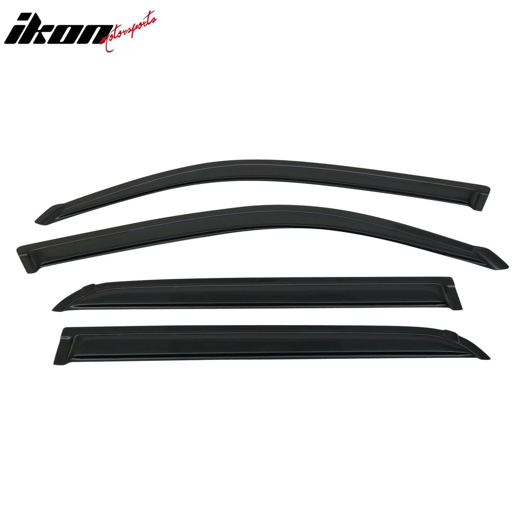 2001-2007 Toyota Sequoia Tape on Visor Windows Rain Guard Acrylic 4PC