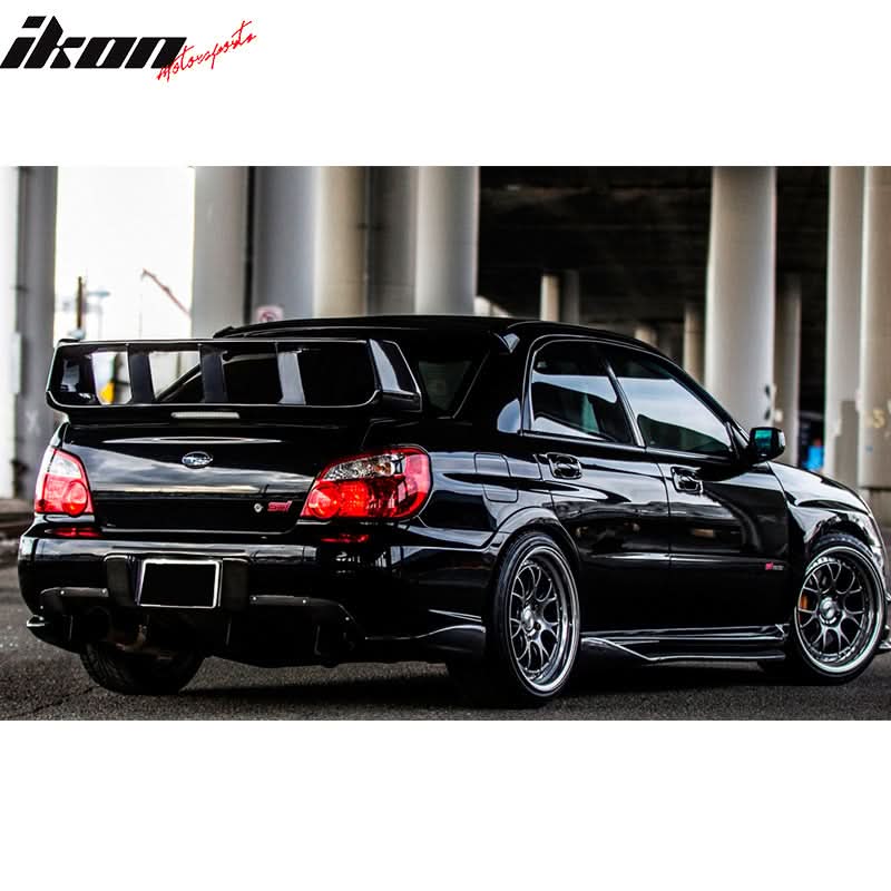 2002-2007 Subaru Impreza WRX STI Trunk Spoiler Stabilizer Add On 3PC