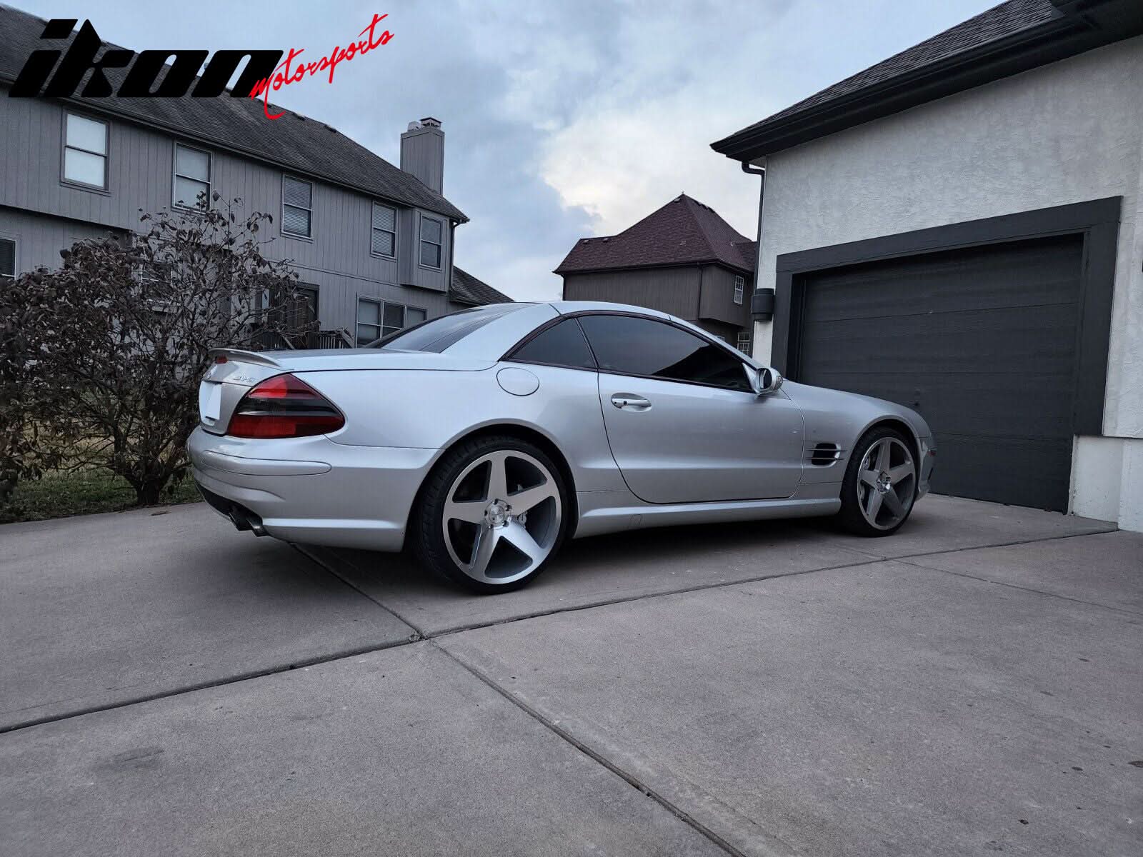 2003-2011 Benz SL Class R230 Trunk Spoiler #744 775 Silver Metallic