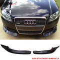 2006-2008 Audi A4 B7 Euro style Unpainted Black Front Lip Splitter PU