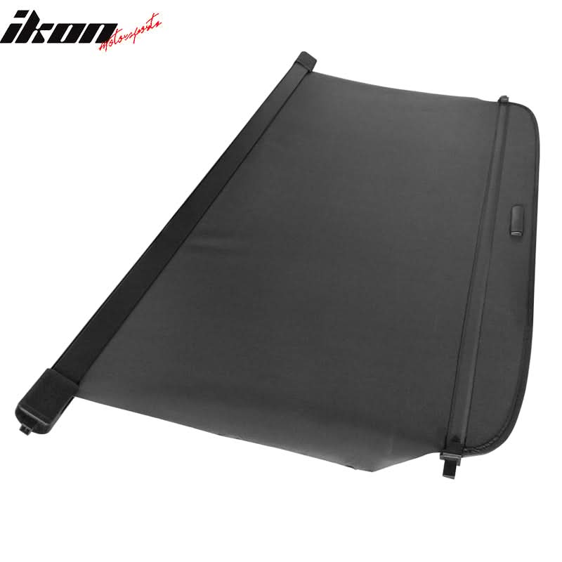 2007-2017 Jeep Compass Patriot Black Retractable Rear Cargo Cover