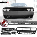 2008-2014 Dodge Challenger Front Bumper Cover w/ Car Grille Unpainted