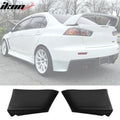 2008-2015 Mitsubishi Lancer EVO Style Unpainted Rear Bumper Aprons PU