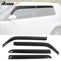 2008-2015 Scion xB Window Visor Slim Style Smoke Tinted Acrylic