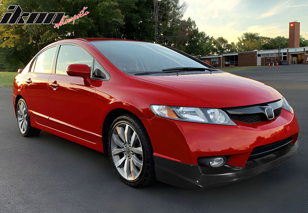 2009-2011 Honda Civic 4Dr Sedan JS Style Front Lip Spiler Unpainted PU