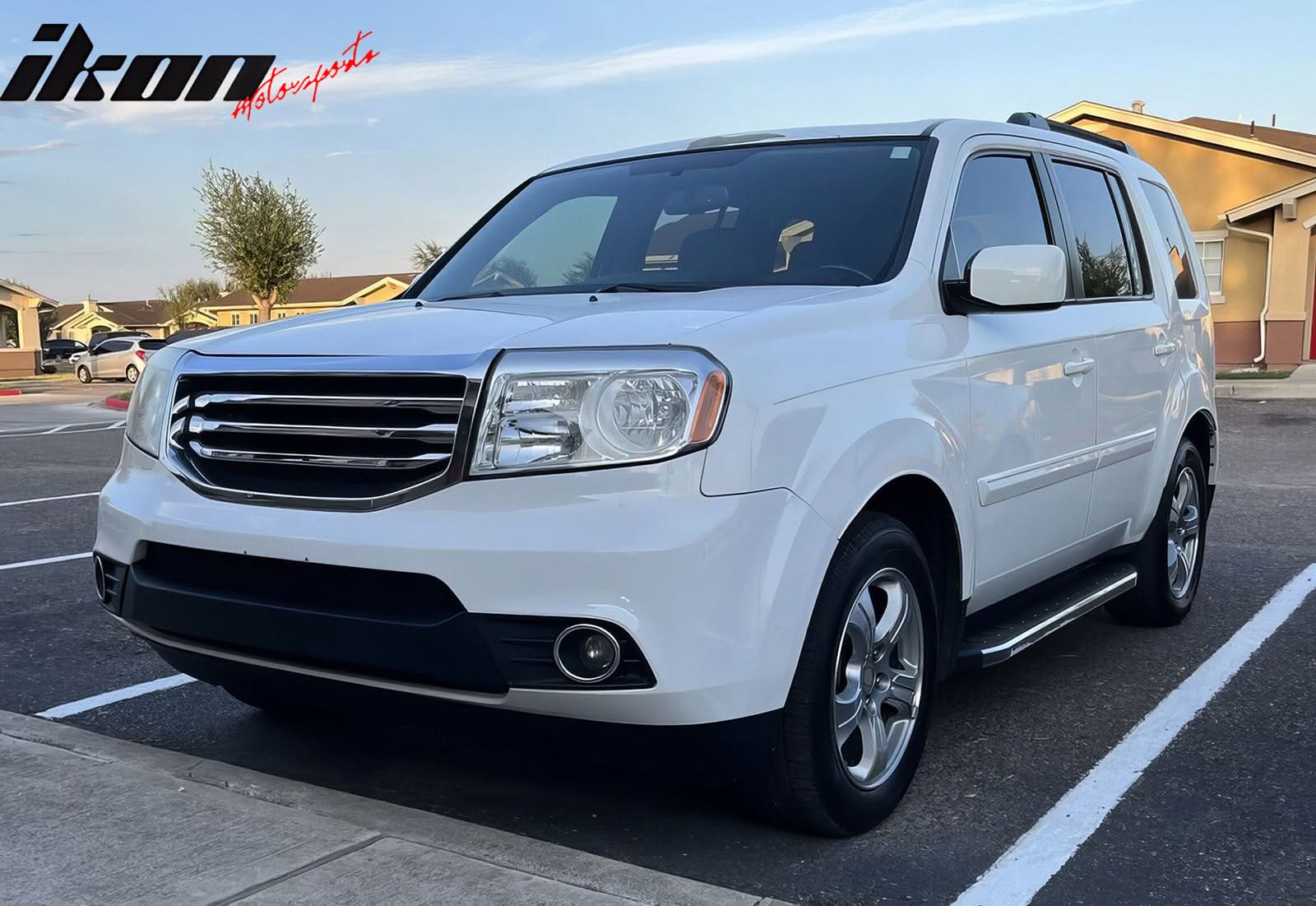 2009-2015 Honda Pilot Running Boards OE Style Black Silver Aluminum