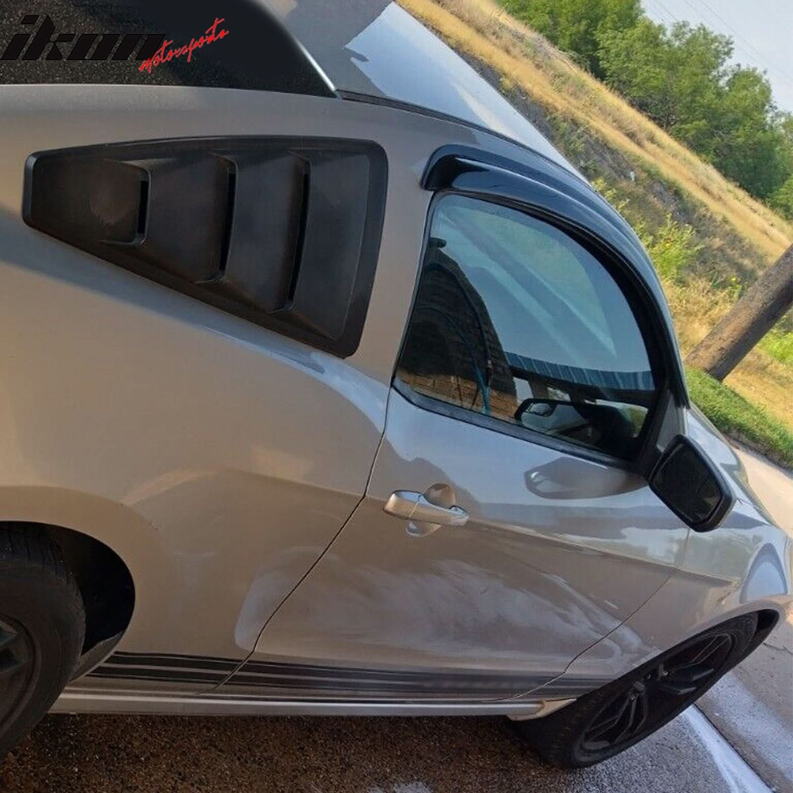 2010-2014 Ford Mustang 2Pc Set Window Visors Acrylic