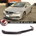 2013-2015 Honda Civic USDM Front Lip GT Style Unpainted PU