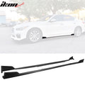 2014-2023 Infiniti Q50 ST Style Black Side Skirts Rocker Pannel PU