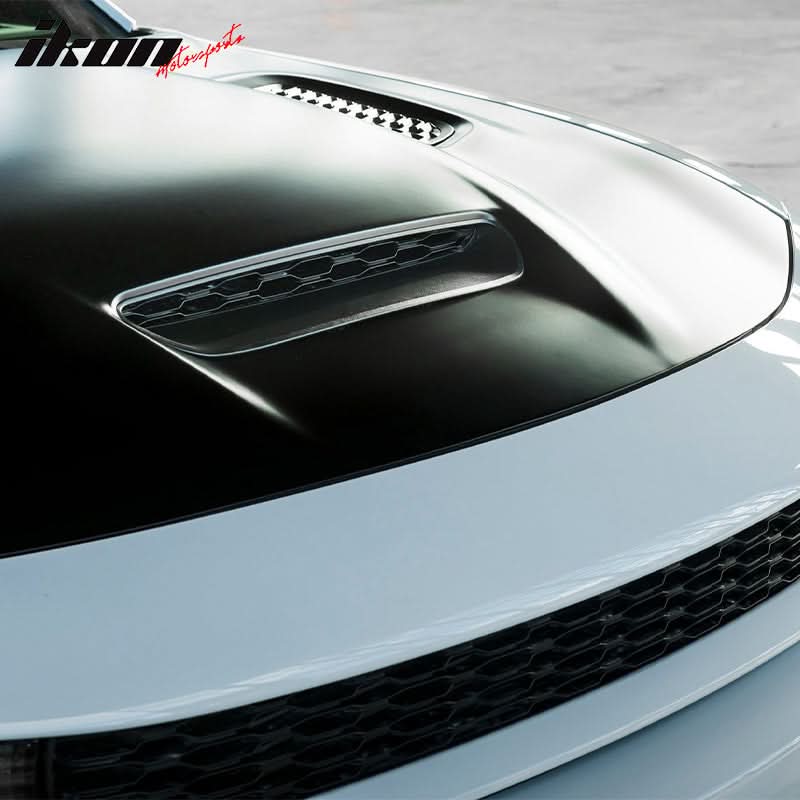2015-2023 Dodge Charger Hood Black SRT Redeye Widebody Style Aluminum