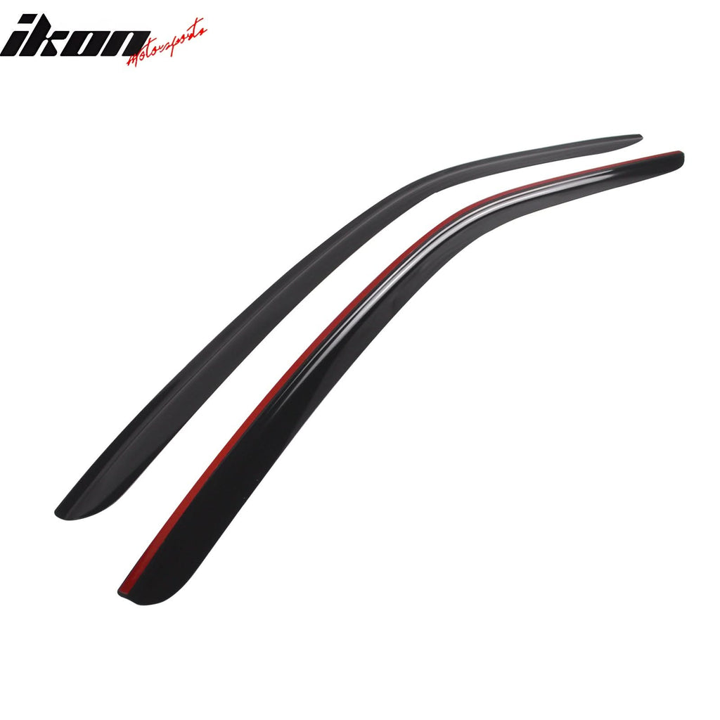 2015-2024 Ford Mustang Coupe Window Visors Slim Smoke Tinted  Acrylic