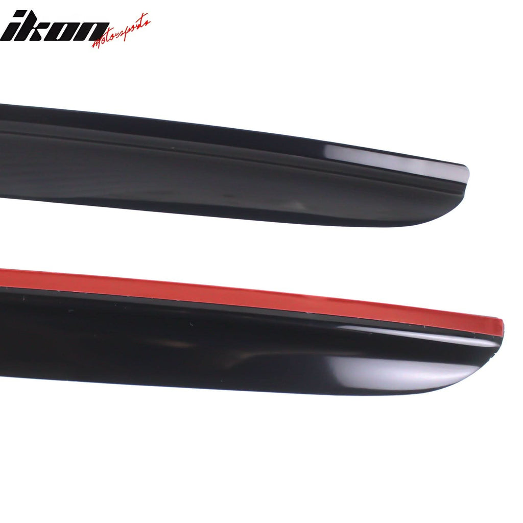 2015-2024 Ford Mustang Coupe Window Visors Slim Smoke Tinted  Acrylic