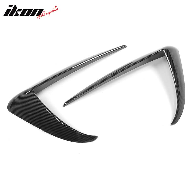 2017-2023 Tesla Model 3 Carbon Fiber Print IKON Style Fog Light Trims