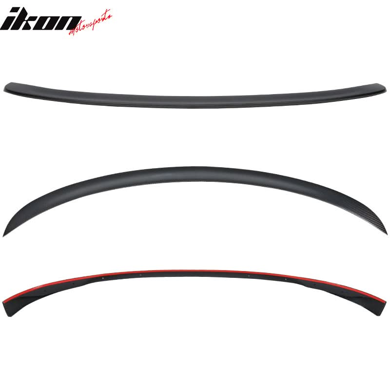 2017-2023 Tesla Model 3 IKON Style Matte Carbon Fiber Rear Spoiler