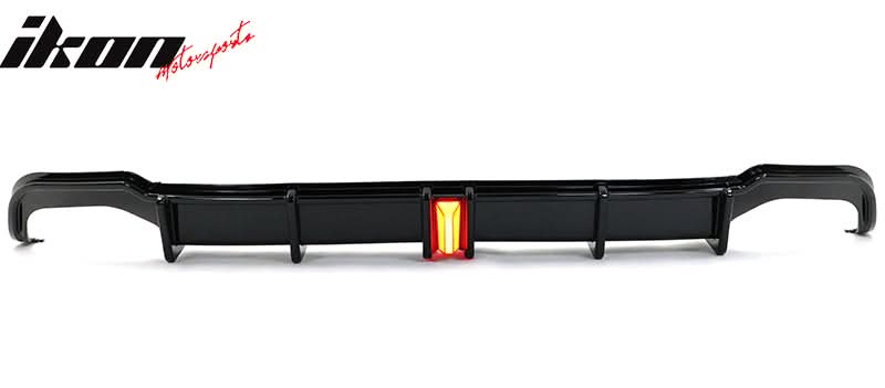 2018-2022 Honda Accord Sport LED Rear Lip Diffuser Gloss Black