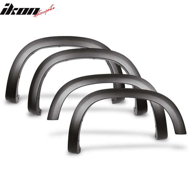 2019-2023 Chevy Silverado 1500 Textured Black Fender Flares PP 4PC