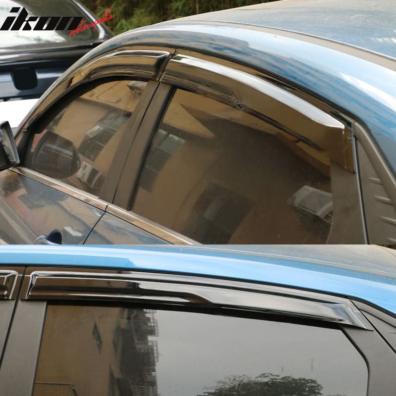 2021-2023 Hyundai Elantra Sedan Mugen Style Tape-On 4PCS Window Visors