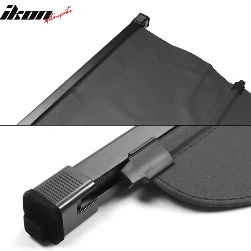 2021-2025 Nissan Rogue 4DR Black Rear Cargo Cover PVC Aluminum Rod