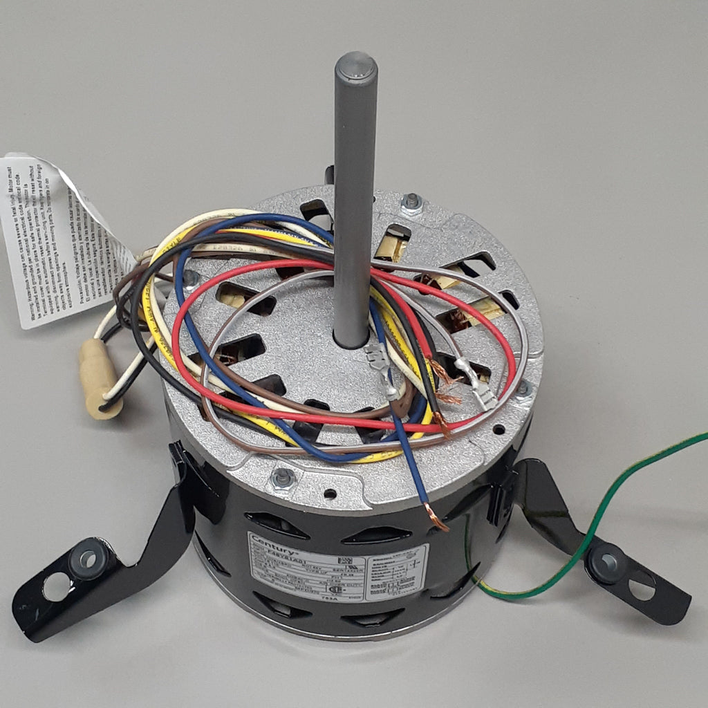 CENTURY Direct Drive Blower Motor: 4 Speed, Open Air-Over, T-Flex Mount, 1/3 HP, 1,075 Nameplate RPM (New)