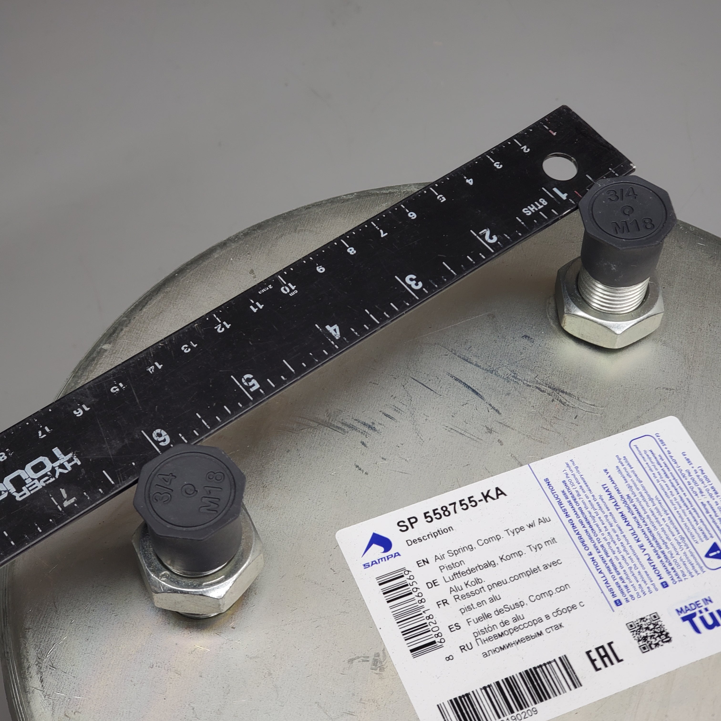 SAMPA Air Spring Aluminum Piston for Hendrickson SP 558755-KA