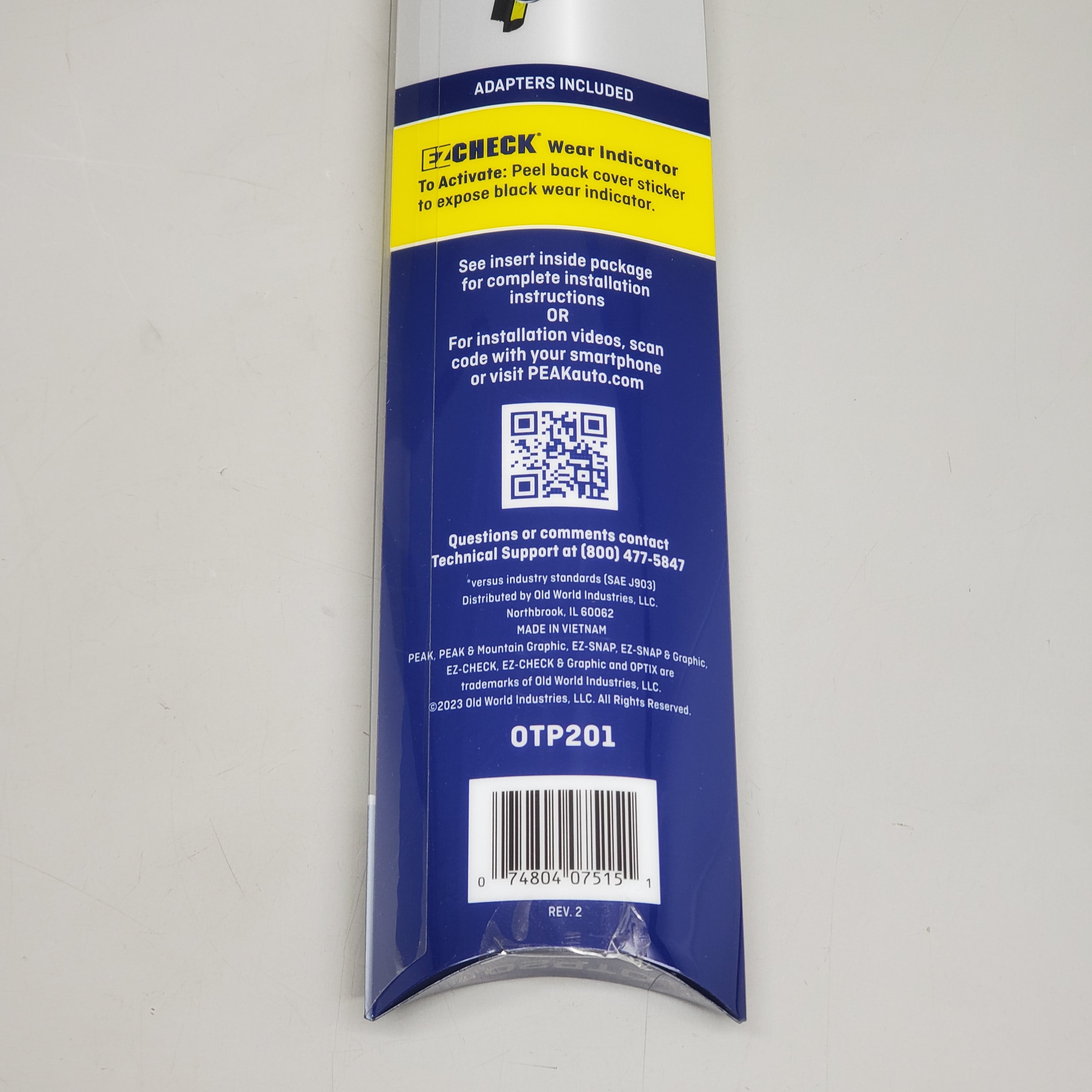 PEAK Optix Plus Beam Windshield Wiper Blades 20" OTP201 2x Longer Life