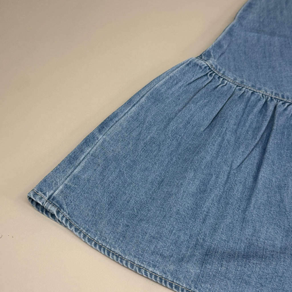 VERONICA BEARD Jeans Edwina Sleeveless Midi Dress Sz-0 Iceberg J24067101287IC