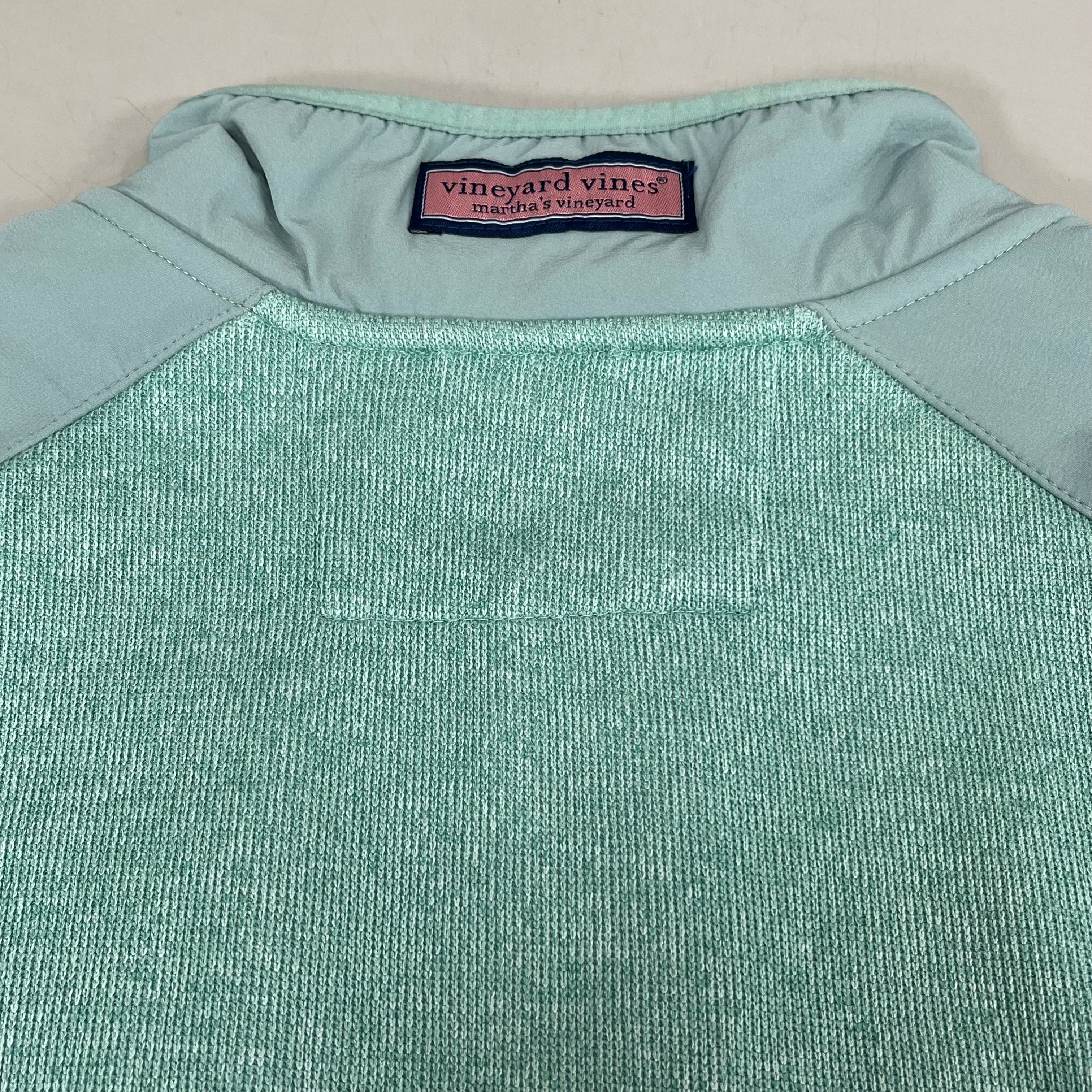 VINEYARD VINES Martha's Vineyard Men's Teal Green Half Zip Pullover Sz-S
