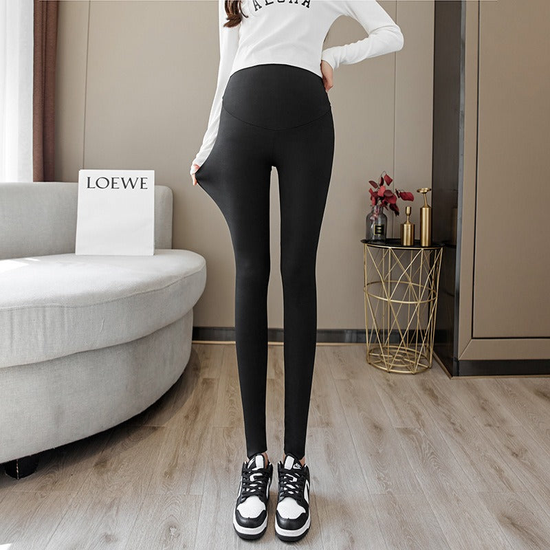 Pregnant Women's Pants Leggings Large Adjustable Barbie Pants High Elastic High Waist Outer Wear