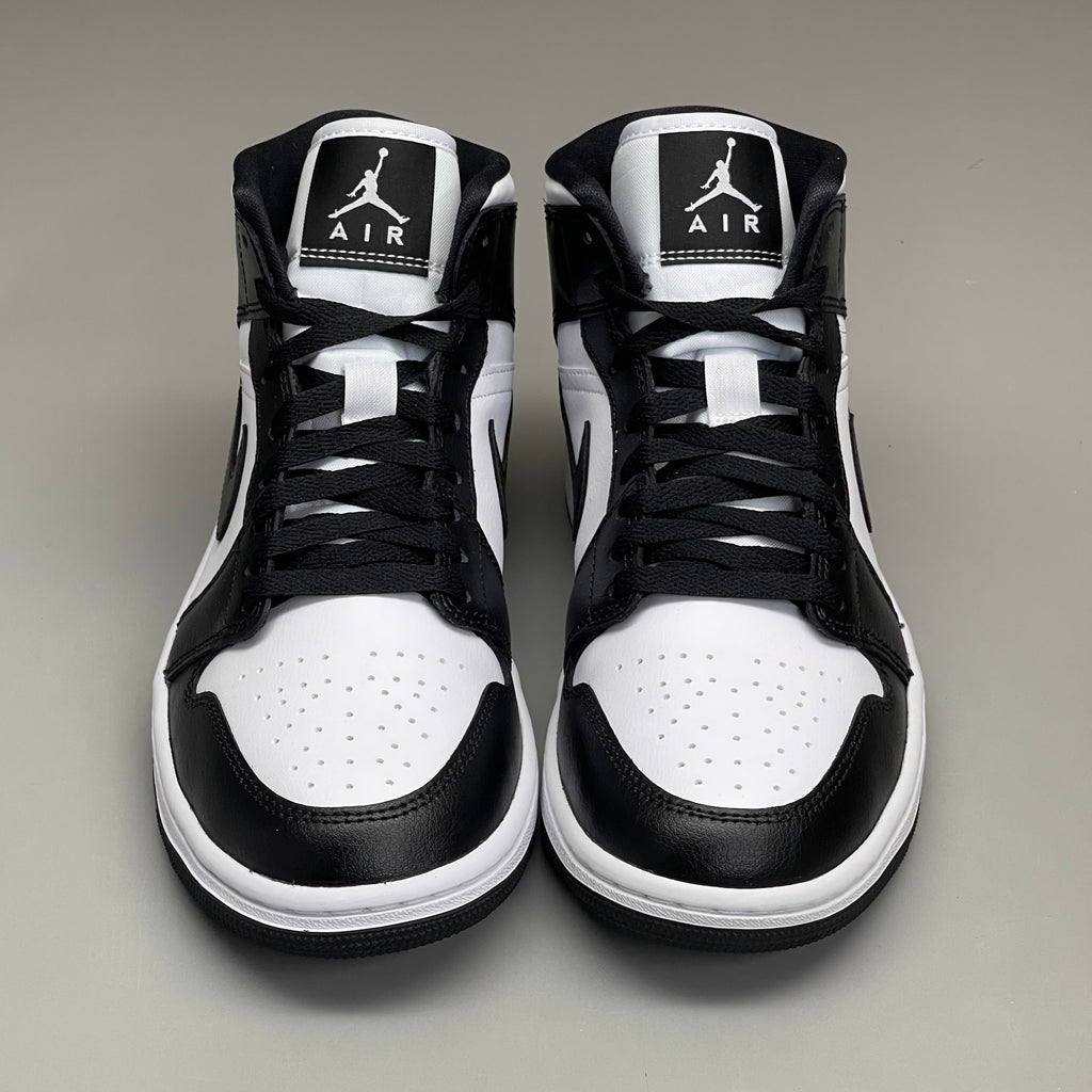 NIKE AIR JORDAN 1 Mid Panda Shoe Women's Sz 10 Black / White DV0991-101 (New)