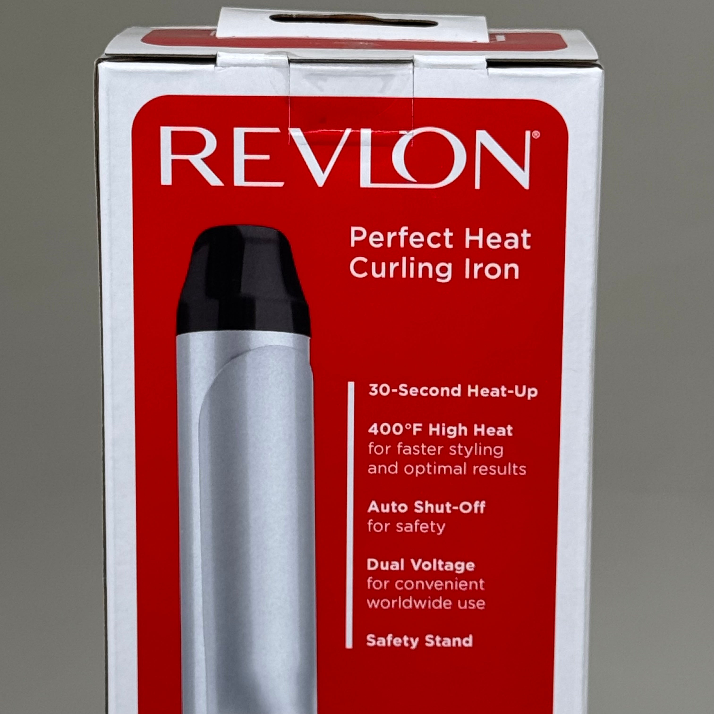 REVLON Perfect Heat Triple Ceramic Barrel Hair Curling Iron 1-1/4 inch